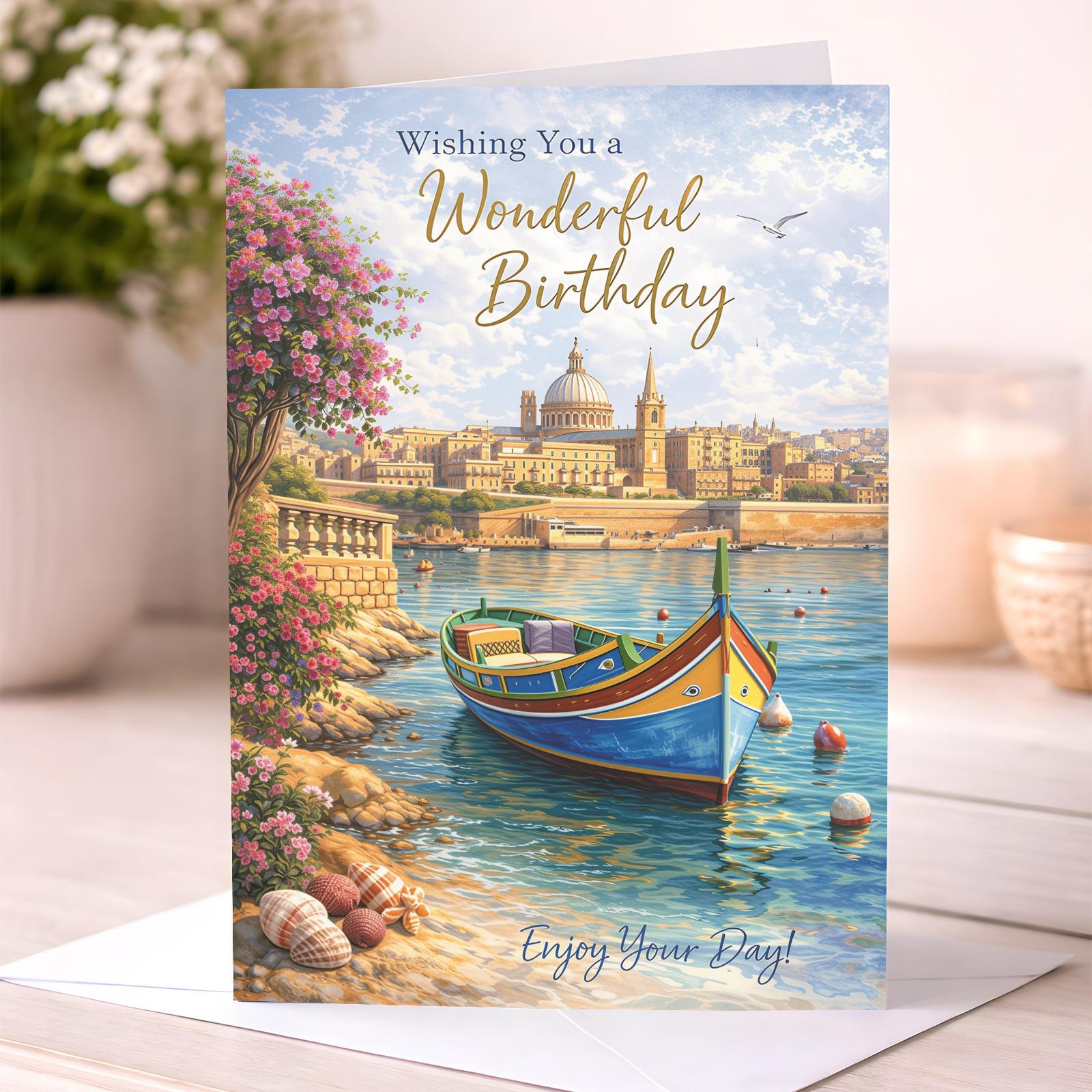 Malta Birthday Card – Scenic Travel Design