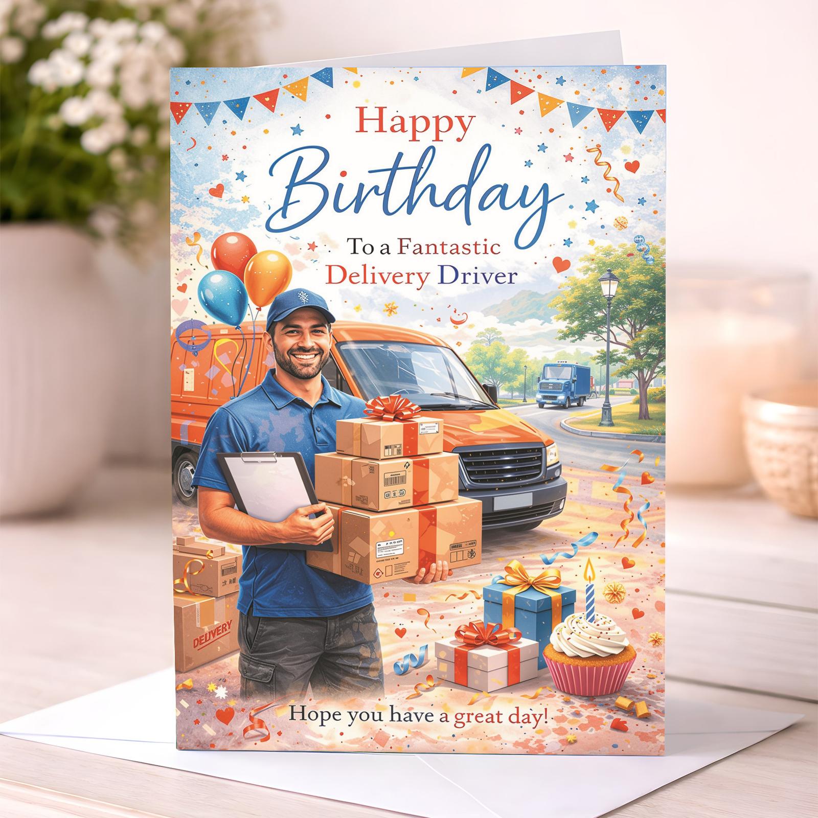 Delivery Driver Birthday Card