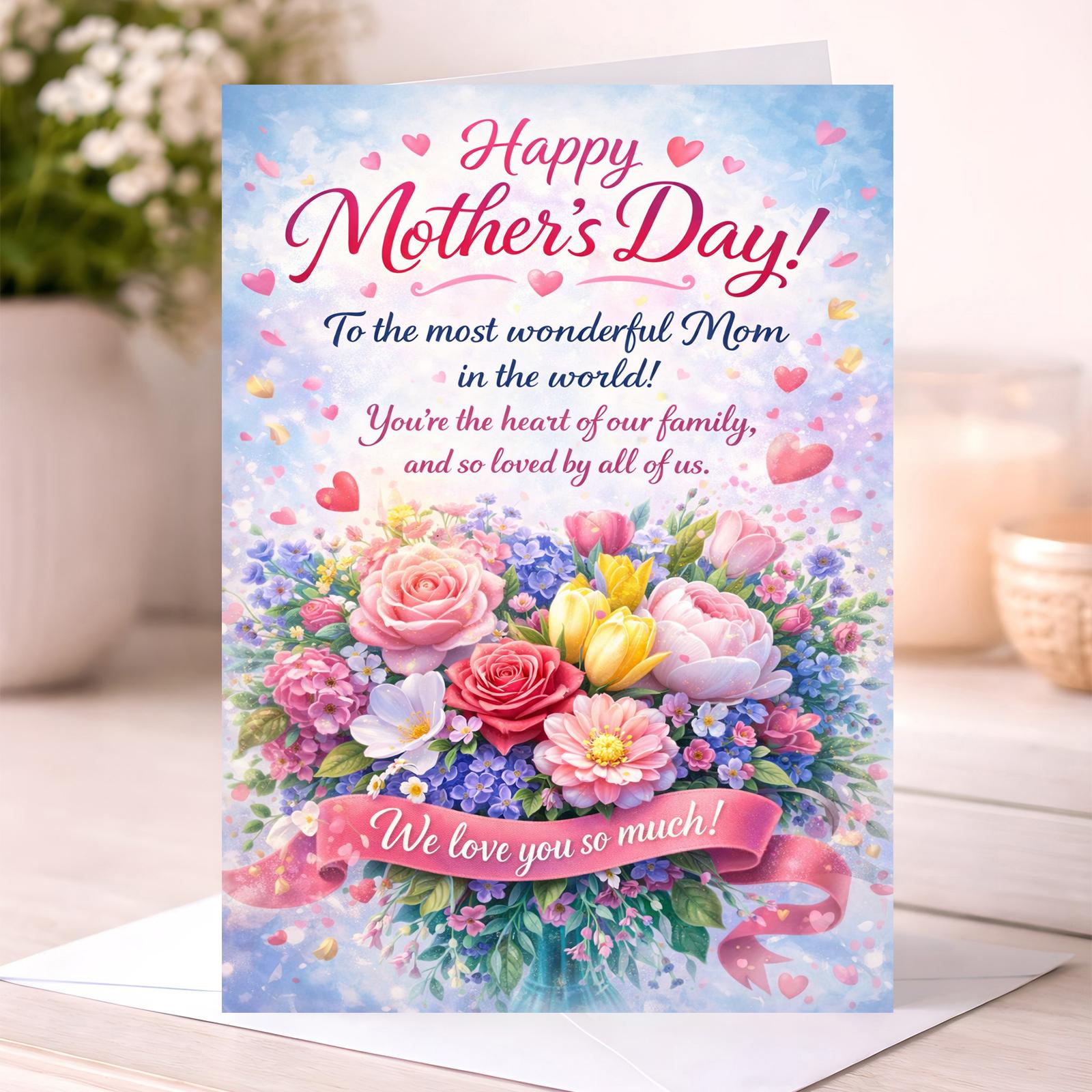Happy Mother’s Day Floral Design Card (MOM)